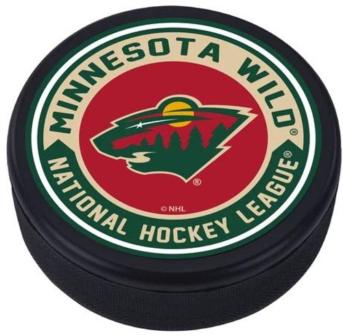 Mustang Minnesota Wild 3D Textured Arrow Souvenir Hockey Puck Mustang Minnesota Wild 3D Textured Arrow Souvenir Hockey Puck