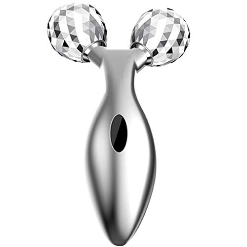 3D Facial Roller,Multifun Face Beauty Roller Body Massager for Anti Aging,improve Facial Contour,Professional Skincare (Sliver) 3D Facial Roller,Multifun Face Beauty Roller Body Massager for Anti Aging,improve Facial Contour,Professional Skincare (Sliver)
