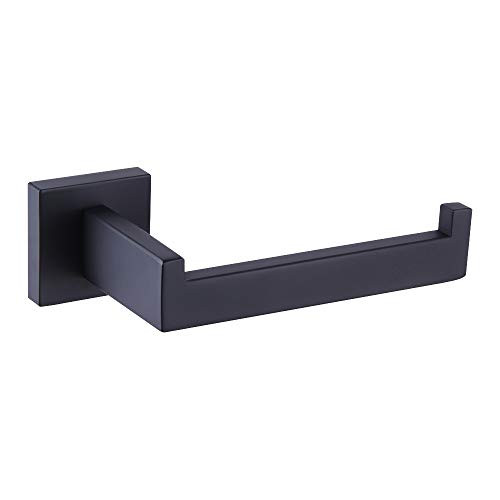 SUS 304 Stainless Steel Toilet Paper Holder Black Wall Mounted Toilet Tissue Roll Holder for Bathroom Matte Black