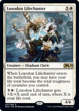 Magic: The Gathering - Loxodon Lifechanter - Foil - Core Set 2020