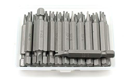 TEMO 25 pc Spanner  6 2 Inch (50 mm) Screwdriver Insert Bits