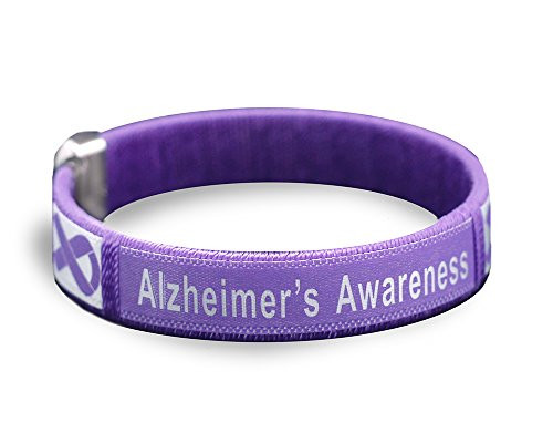 Fundraising For A Cause - Alzheimer's Purple Bangle Bracelets - Purple Ribbon Awareness Bracelets for Alzheimer's Disease (5 Adult Bracelets) Fundraising For A Cause - Alzheimer's Purple Bangle Bracelets - Purple Ribbon Awareness Bracelets for Alzheimer's Disease (5 Adult Bracelets)