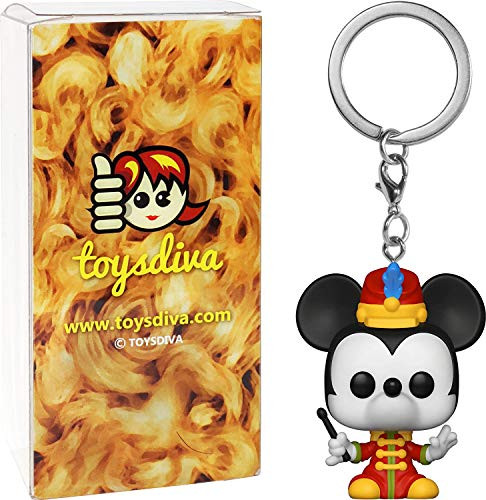 Band Concert Mick?e?y Mouse: Fun?ko Pocket P?o?p? Mini-Figural Keychain Bundle with 1 Compatible 'ToysDiva' Graphic Protector (32176 - B)