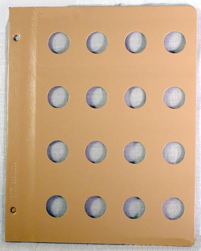 Dansco Blank Album Page for 22mm Coins
