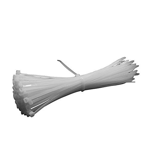 Multi-Purpose Cable Zip Ties,5.9,7.9,9.8,11.8-Inch Length,1.18 Inch Width Nylon Self Locking Heavy Duty Wire Ties Cable Ties,White (1.88Inch5.9Inch, White)