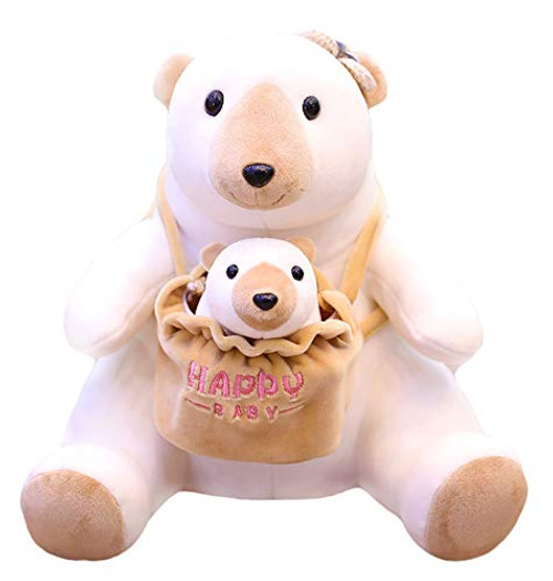 HWD 12'' Plush Animal Toys Dolls , Soft Stuffed Mom and Baby Animals Toy (Polar Bear) HWD 12'' Plush Animal Toys Dolls , Soft Stuffed Mom and Baby Animals Toy (Polar Bear)