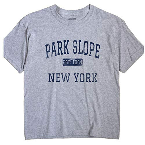 Park Slope New York T-Shirt Brooklyn EST Large Grey