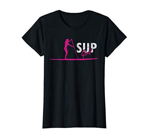 Sup Girl Paddleboarding Gift Stand Up Paddle Board T-Shirt
