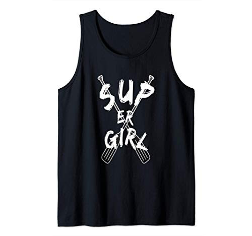 SUP Board SUP er Girl gift for Stand Up Paddle Tank Top