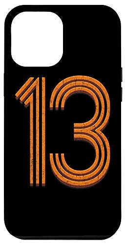 iPhone 12 Pro Max 13 Vintage Lucky Number 13th Year Birthday Age Sports - 13 Case