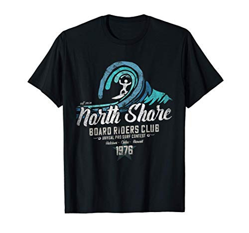 Vintage North Shore Board Riders Surfing Club, Oahu, Hawaii T-Shirt
