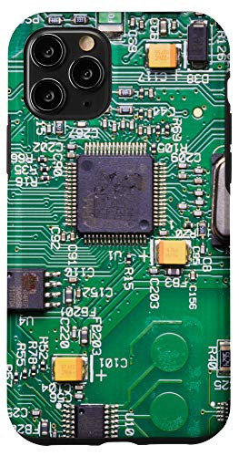 iPhone 11 Pro Funny Circuit Mother Board Pattern for Electronic Gift Case Case