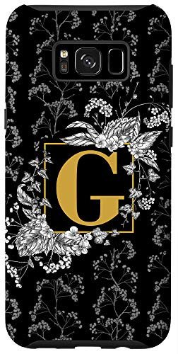 Galaxy S8Plus Letter G Initial Monogram Illustrated Floral Pattern Phone Case