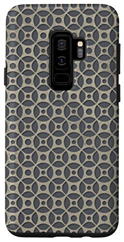 Galaxy S9Plus Geometric Retro Circle pattern Grey White Case