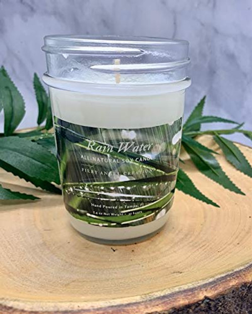 Rain Water Candle - Fiery Angel Creations Handmade Scented -Soy Wax Candle