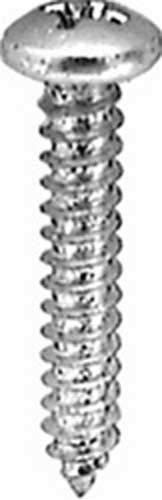 100 4 X 5/8" Zinc Phillips Pan Head Tapping Screws