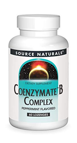 Source Naturals Coenzymate B Complex - Peppermint Flavor That Melts in Mouth - B Vitamins - 60 Lozenges