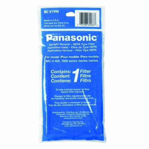 Panasonic MC-V199H HEPA Filter for MC-UL671 and MC-UL675 Upright Vacuum Cleaners Panasonic MC-V199H HEPA Filter for MC-UL671 and MC-UL675 Upright Vacuum Cleaners