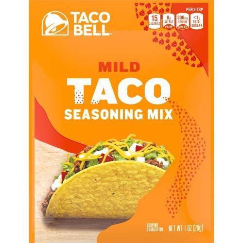 Taco Bell Taco Seasoning Mix Mild, 1.0 OZ (Pack of 10) Taco Bell Taco Seasoning Mix Mild, 1.0 OZ (Pack of 10)