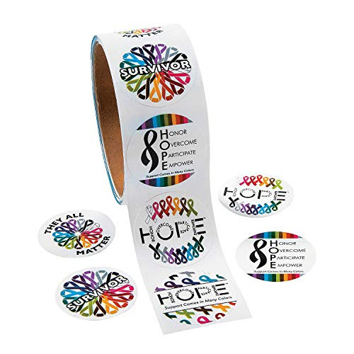 Fun Express - Hope Roll Stickers - Stationery - Stickers - Stickers - Roll - 1 Piece