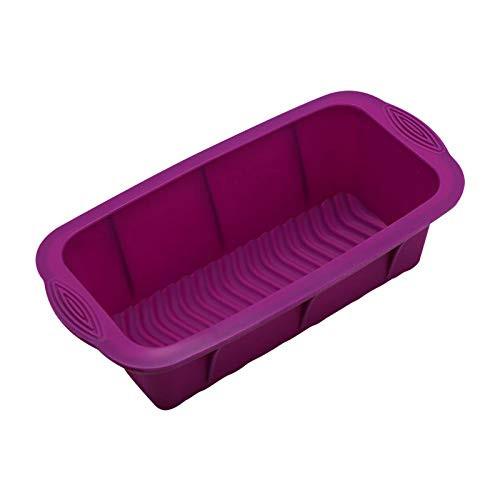 Silicone Bread and Loaf Pans Non-Stick Silicone Baking Mold for Homemade Cakes, Breads, Meatloaf and Quiche (Purple) Silicone Bread and Loaf Pans Non-Stick Silicone Baking Mold for Homemade Cakes, Breads, Meatloaf and Quiche (Purple)