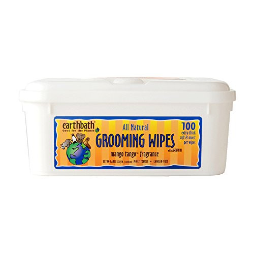 Earthbath All Natural Grooming Wipes, Pack of 1, Mango Tango