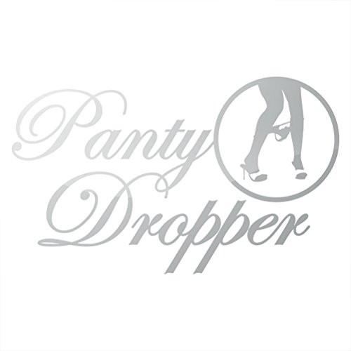 RDW Metallic Panty Dropper Sticker Die Cut  2 - Silver