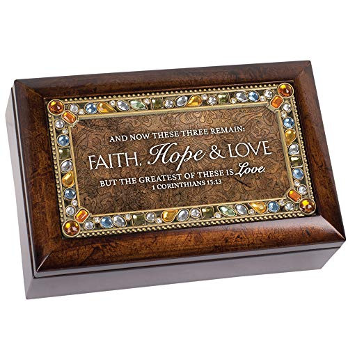 Cottage Garden Faith Hope Greatest Love Amber Earth Tone Jewelry Music Box Plays How Great Thou Art Cottage Garden Faith Hope Greatest Love Amber Earth Tone Jewelry Music Box Plays How Great Thou Art