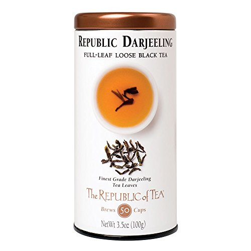 The Republic of Tea Republic Darjeeling Black Full-Leaf Tea, 3.5 Ounces / 50-60 Cups