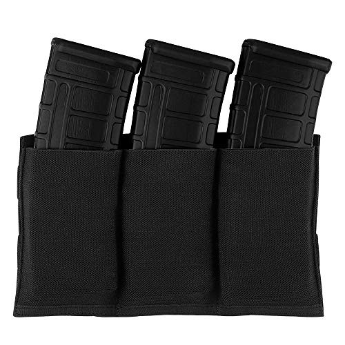 KRYDEX Molle 5.56mm Triple Magazine Pouch Speed Mag Pouches for .223 5.56 Magazine (Black) KRYDEX Molle 5.56mm Triple Magazine Pouch Speed Mag Pouches for .223 5.56 Magazine (Black)