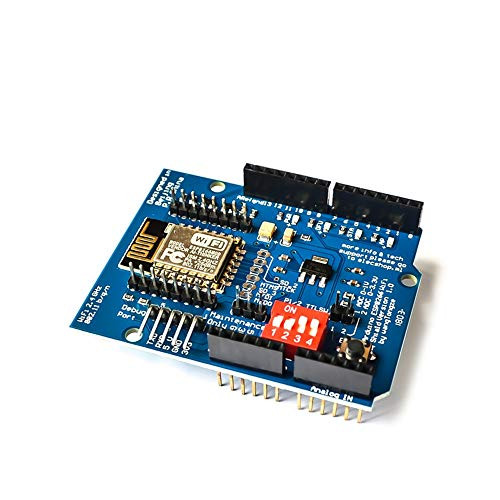 Taidacent ESP8266 ESP12 ESP12E GPIO Ethernet WiFi Shield UART Serial Wireless Web Server Development Board for Arduino Mega UNO 3V 5V TTL Interface