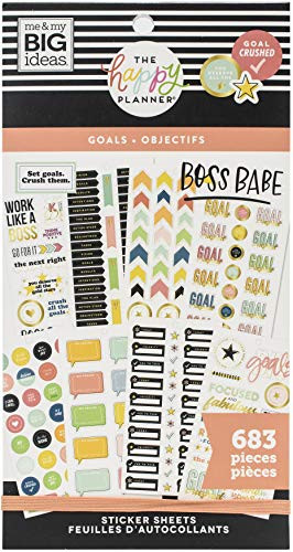 ME  and  MY BIG IDEAS Happy Planner STCKRS, Goals, 683/Pkg
