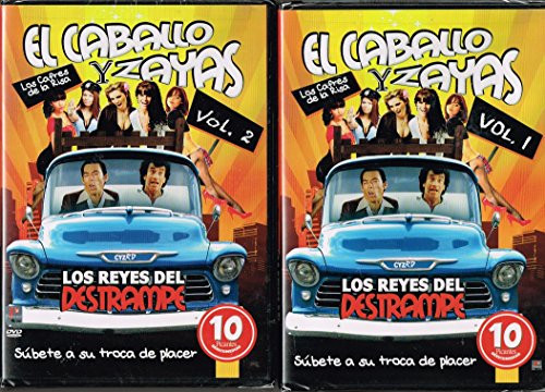 EL CABALLO Y ZAYAS "LOS CAFRES DE LA RISA" VOL. 1 Y 2 -10 PELICULAS- VOL.1 -EL GUERO,EL COJO Y EL TUERTO/BAILANDO CON LA MAS FEA/LAS CARINOSAS/LA CHICA DEL ALACRAN DE ORO/LAS SIETE CUCAS- VOL.2 EL INOCENTE Y LAS PECADORAS/DOS CAMIONEROS CON SUERTE/EL EL CABALLO Y ZAYAS "LOS CAFRES DE LA RISA" VOL. 1 Y 2 -10 PELICULAS- VOL.1 -EL GUERO,EL COJO Y EL TUERTO/BAILANDO CON LA MAS FEA/LAS CARINOSAS/LA CHICA DEL ALACRAN DE ORO/LAS SIETE CUCAS- VOL.2 EL INOCENTE Y LAS PECADORAS/DOS CAMIONEROS CON SUERTE/EL