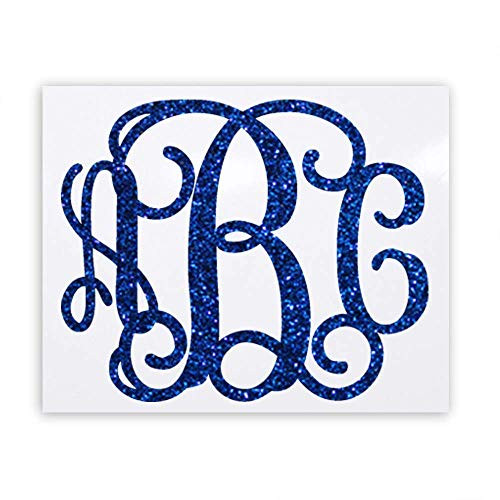 GLITTER Vine Monogram Decal Sticker for Yeti Tumblers Laptop Car Windows IPads Etc. GLITTER Vine Monogram Decal Sticker for Yeti Tumblers Laptop Car Windows IPads Etc.