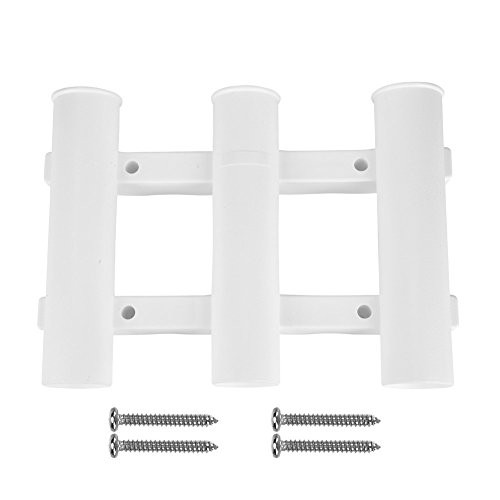 Fishing Rod Holder-Fishing Rod Tube Mount Boat Fishing 3 Tube Rod Holder Bracket Rack Pole Tube Mount Tool Accessory