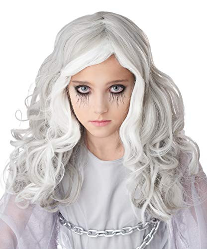 California Costumes Glow in the Dark Ghost Child Wig, Standard