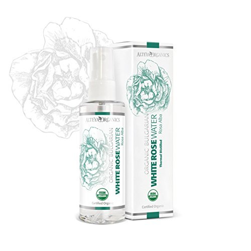 Alteya Organics Bulgarian White Rose Water (Rosa Alba) - Organic 3.4oz Spray, Therapeutic Grade, From Alteya's Rose Fields and Distillery
