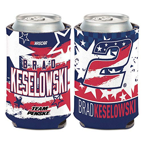 WinCraft NASCAR Penske Racing Brad Keselowski NASCAR Brad Keselowski Patriotic 2 12 oz. Can Cooler, Multi, na WinCraft NASCAR Penske Racing Brad Keselowski NASCAR Brad Keselowski Patriotic 2 12 oz. Can Cooler, Multi, na