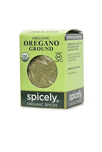 Spicely Organic Oregano Powder 0.30 Ounce ecoBox Certified Gluten Free