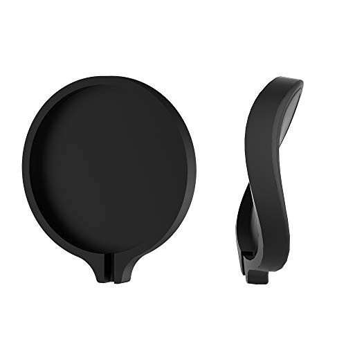 2 PCs Magsafe Protectors, Silicone Protective Case with Charger Cable Saver Design, Protective Pad with Self-Adhesive for Apple MagSafe Wireless Charger, Shockproof, Prevent Scratch(Black)