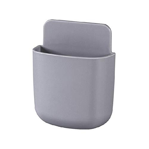 Haokaini Mobile Phone Stand Wall Mounted Storage Box Remote Controller Mobile Phone Holder Organizer Punch-Free Wall Container