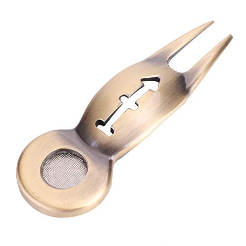 Golf Divot Tool, Multi-Function Aluminum Alloy Golf Divot Repair Tool and Ball Marker Golf Divot Tool plus Green Lawn Repair Fork plus Ball Marker Golf Divot Tool, Multi-Function Aluminum Alloy Golf Divot Repair Tool and Ball Marker Golf Divot Tool plus Green Lawn Repair Fork plus Ball Marker