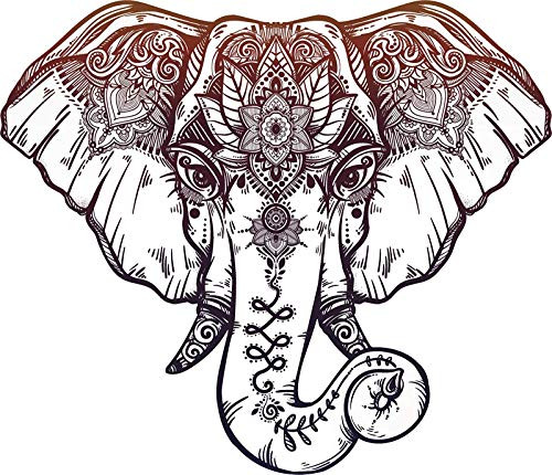 EW Designs Magnet Red Purple Mandala Elephant Cartoon Pen Art Magnetic Vinyl Magnet Bumper Sticker (4 inch Wide) EW Designs Magnet Red Purple Mandala Elephant Cartoon Pen Art Magnetic Vinyl Magnet Bumper Sticker (4 inch Wide)