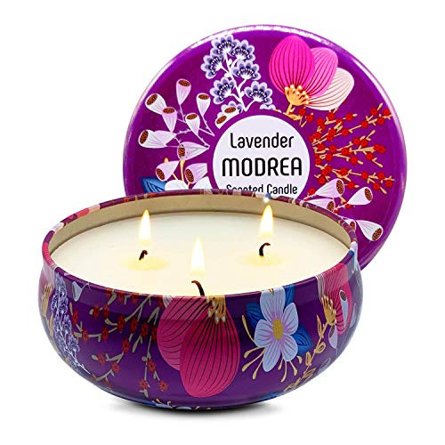 Candle Scented Lavender Natural Soy Wax Portable Travel Tin Candle Women Gift with Strongly Fragrance for Aromatherapy Relaxing and Stress Relief Candle Scented Lavender Natural Soy Wax Portable Travel Tin Candle Women Gift with Strongly Fragrance for Aromatherapy Relaxing and Stress Relief