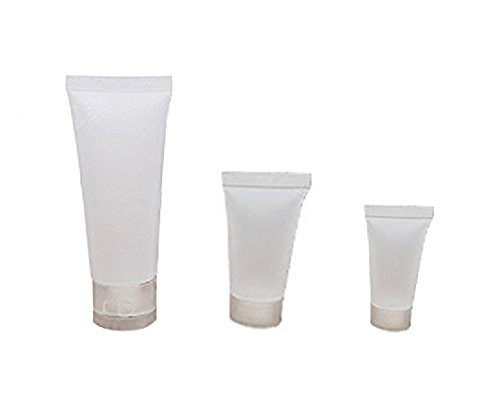 erioctry 24PCS 50ml Empty Refillable Frosted Bottle Cosmetic Soft Tube with Screw Cap Travel Makeup Container Shampoo Facial Cleanser Lotion Bottle (50G)