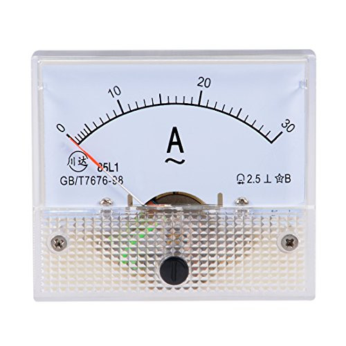 uxcell AC 0-30A Analog Panel Ammeter Gauge Ampere Current Meter 85L1
