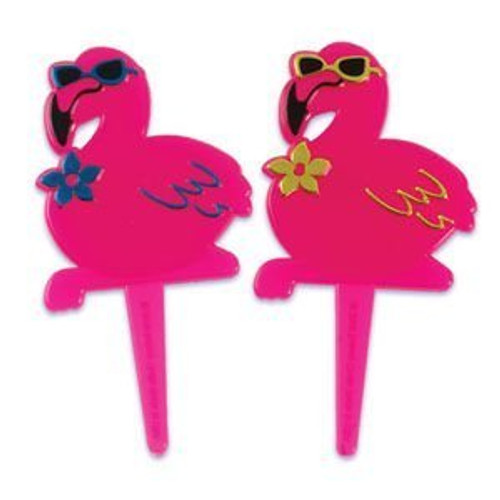Lgp Pink Flamingo Tropical Luau Hawaiian Cupcake Cake Toppers Decoration PICS Picks Lgp Pink Flamingo Tropical Luau Hawaiian Cupcake Cake Toppers Decoration PICS Picks