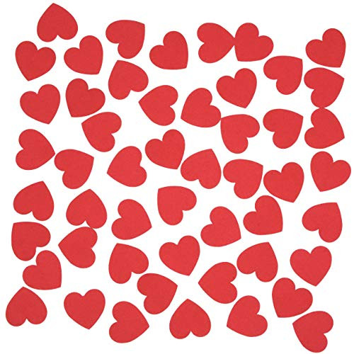 Red Heart Table Confetti Valentines Party Romantic Night Table Scatter Confetti Wedding Anniversary Bridal Shower Engagement Baby Shower Birthday Party Confetti Decorations, 200pc