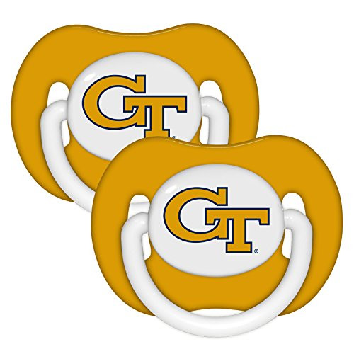 Georgia Tech Yellow Jackets Infant Pacifier Set (2) - NCAA Baby Fanatic Pacifiers
