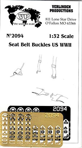Verlinden VER2094 1:32 US WW2 Seat Belt Buckles  Model Building KIT Accessory